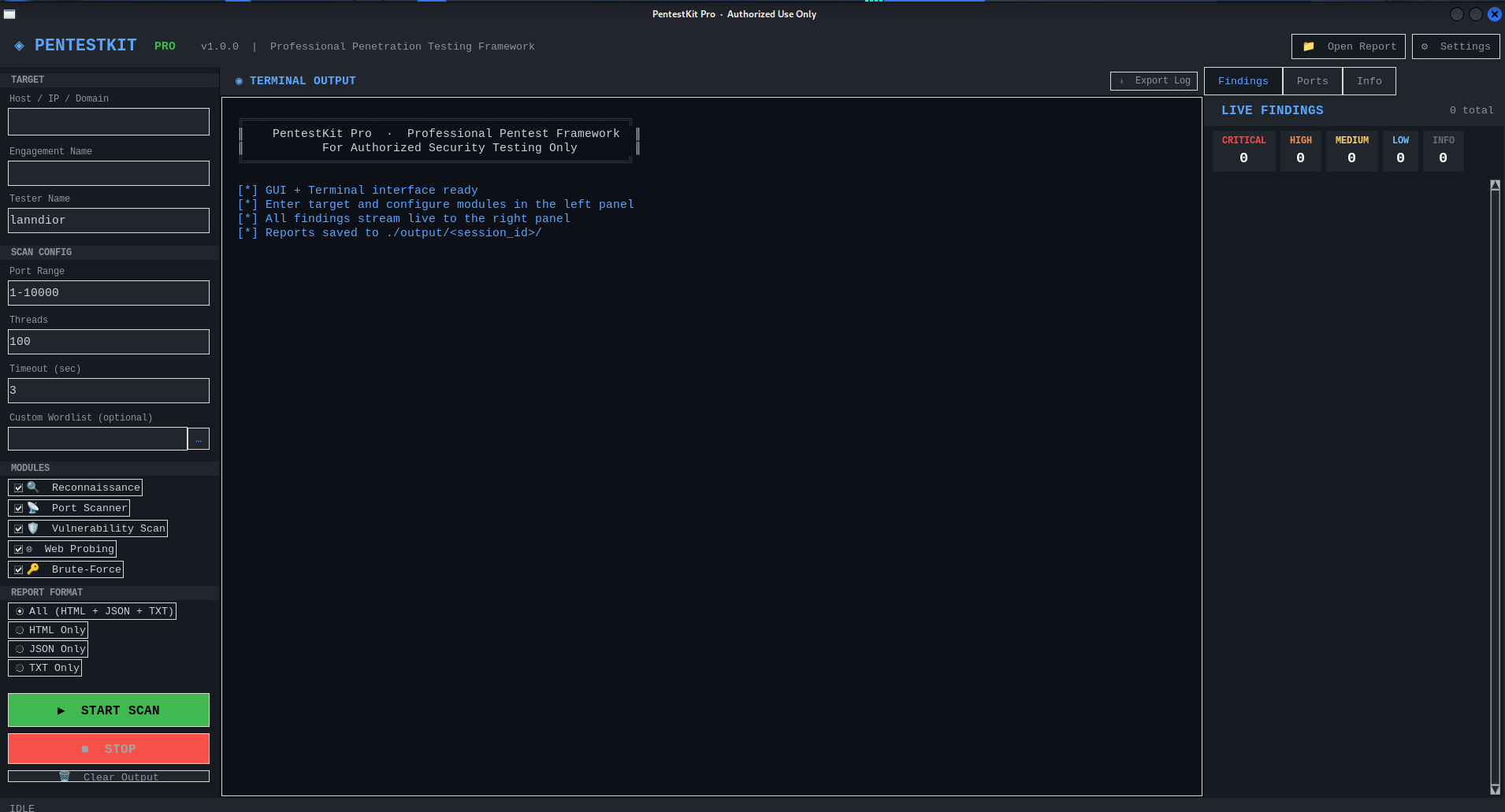 PentestKit Pro Framework